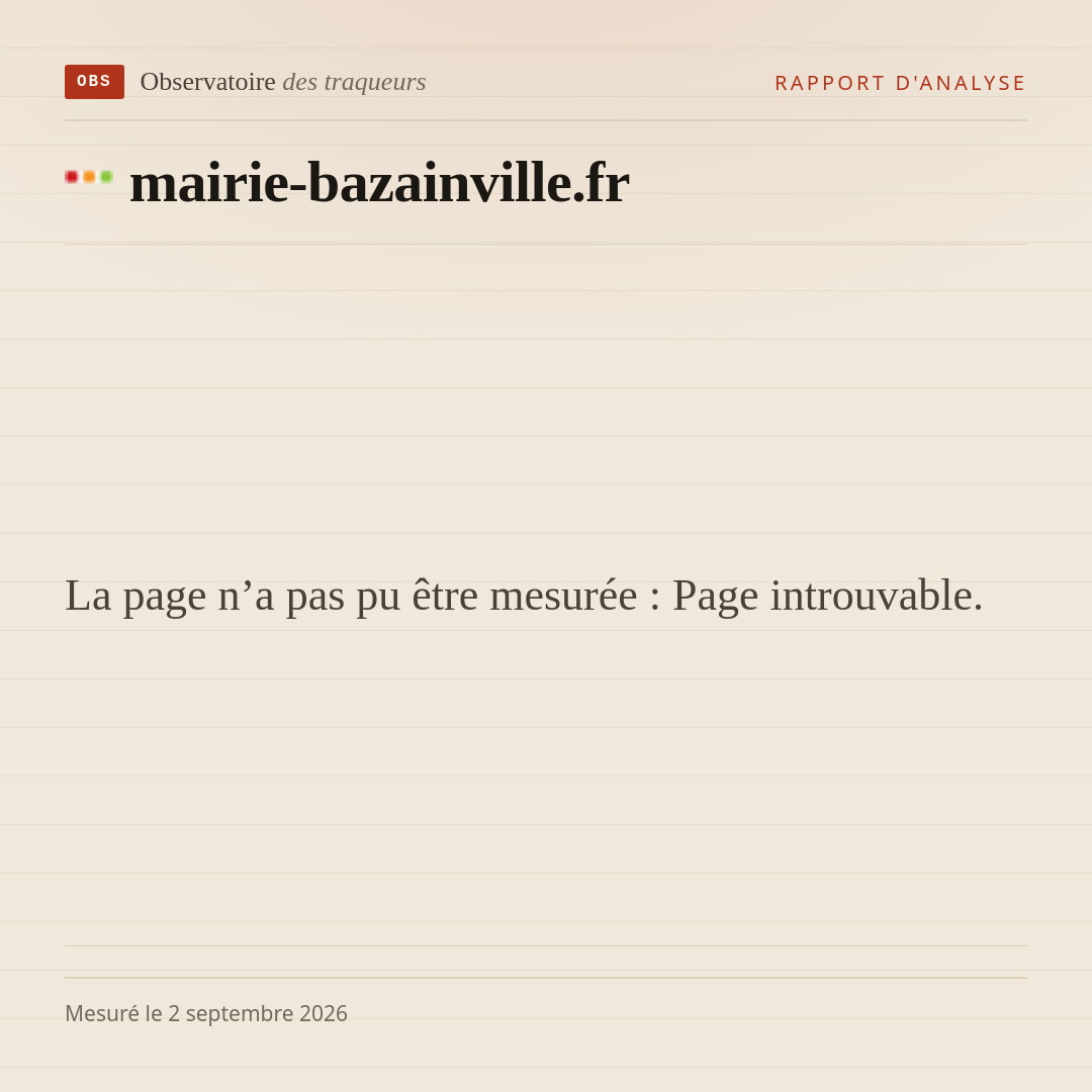 La page n’a pas pu être mesurée : Page introuvable.