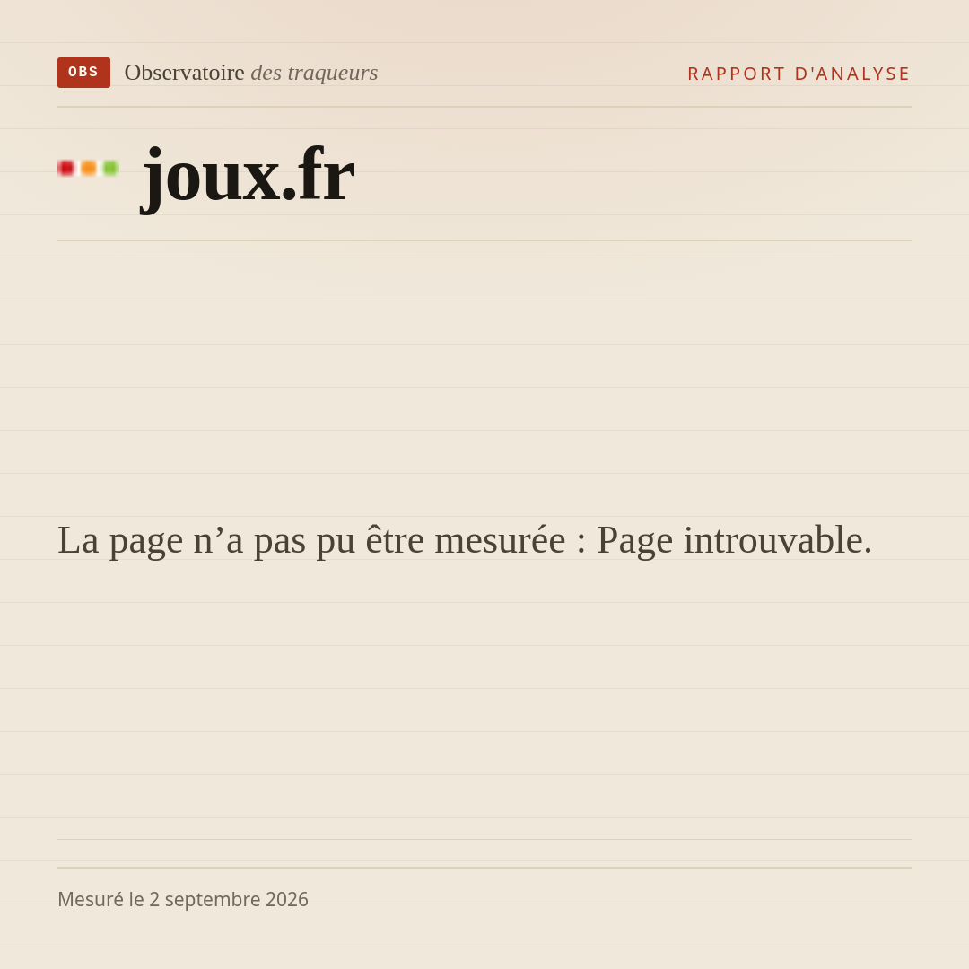 La page n’a pas pu être mesurée : Page introuvable.