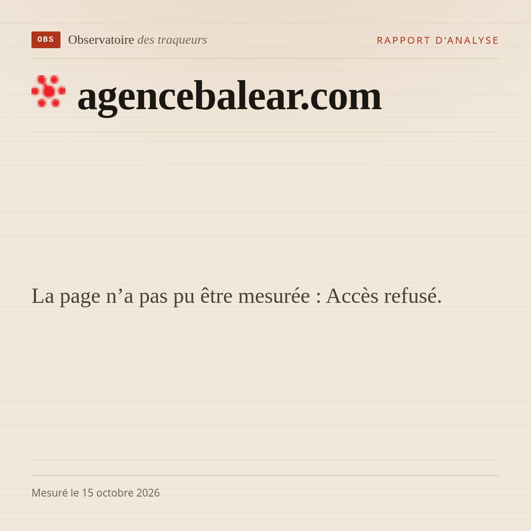 La page n’a pas pu être mesurée : Accès refusé.