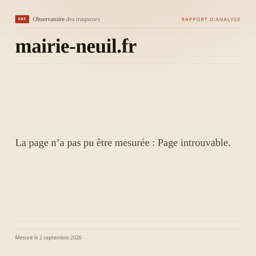 La page n’a pas pu être mesurée : Page introuvable.