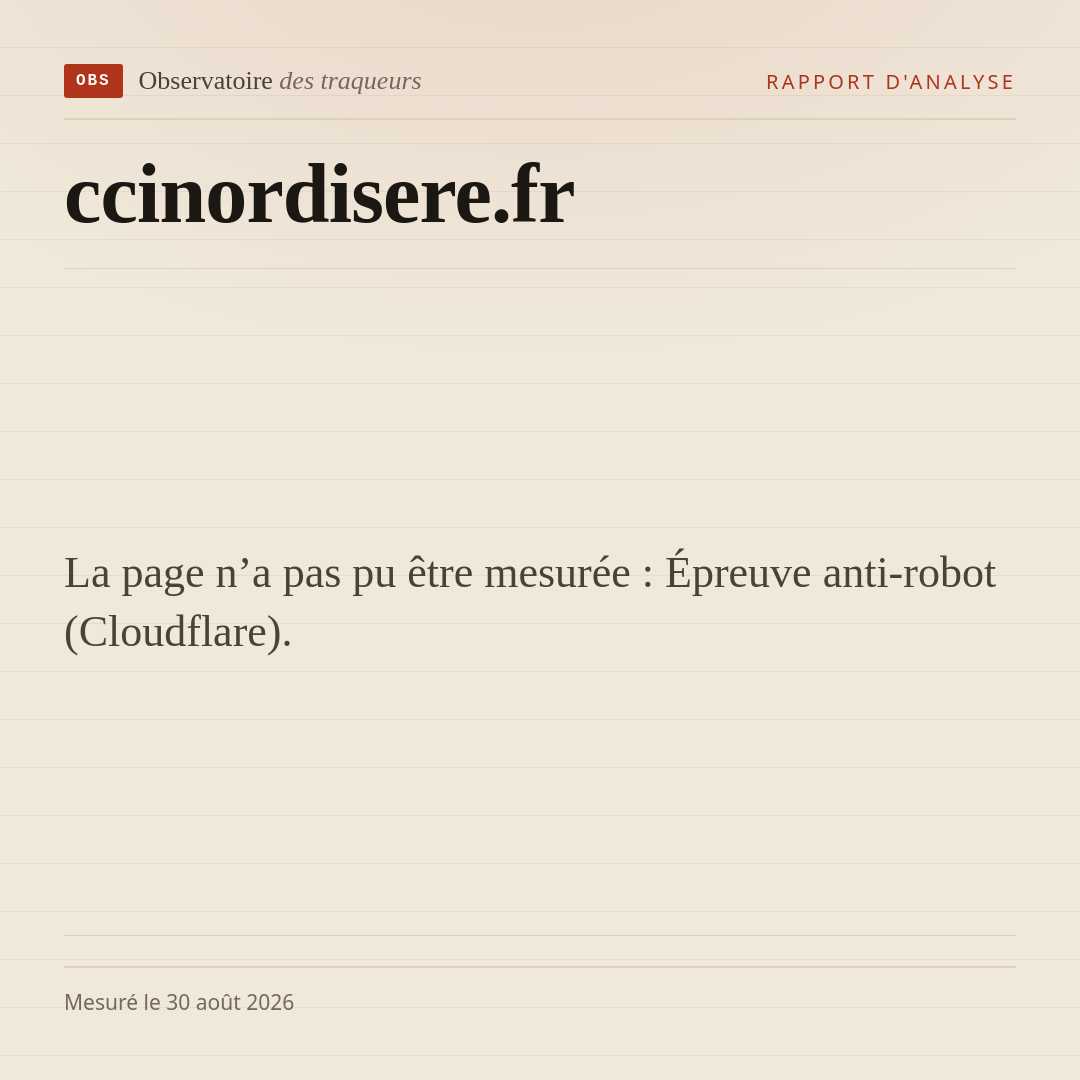 La page n’a pas pu être mesurée : Épreuve anti-robot (Cloudflare).