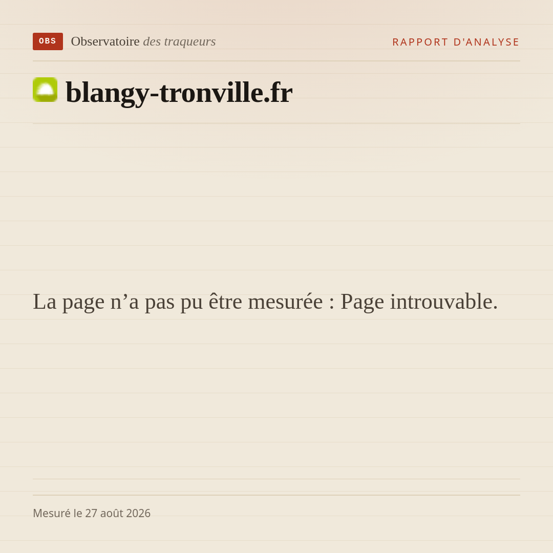 La page n’a pas pu être mesurée : Page introuvable.