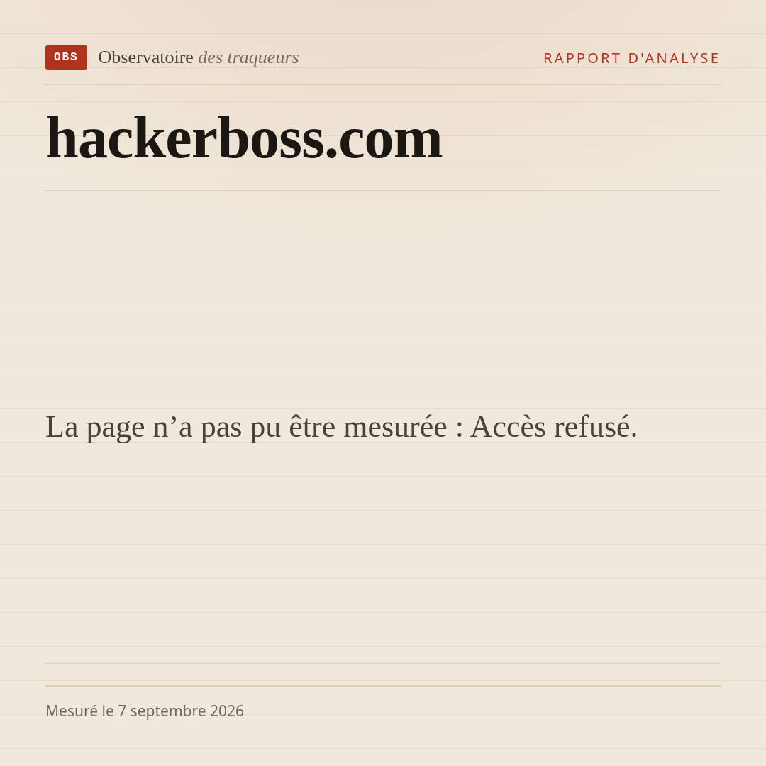 La page n’a pas pu être mesurée : Accès refusé.