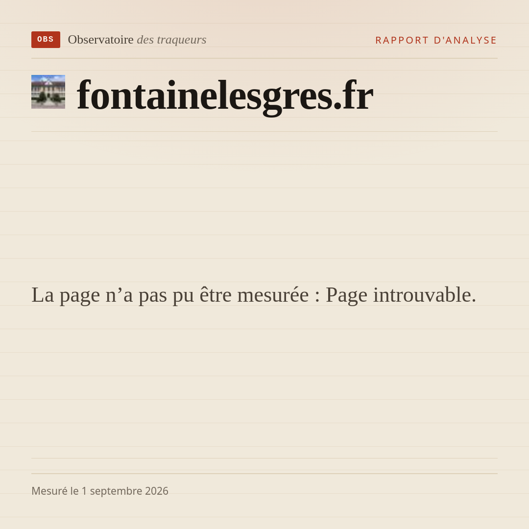 La page n’a pas pu être mesurée : Page introuvable.