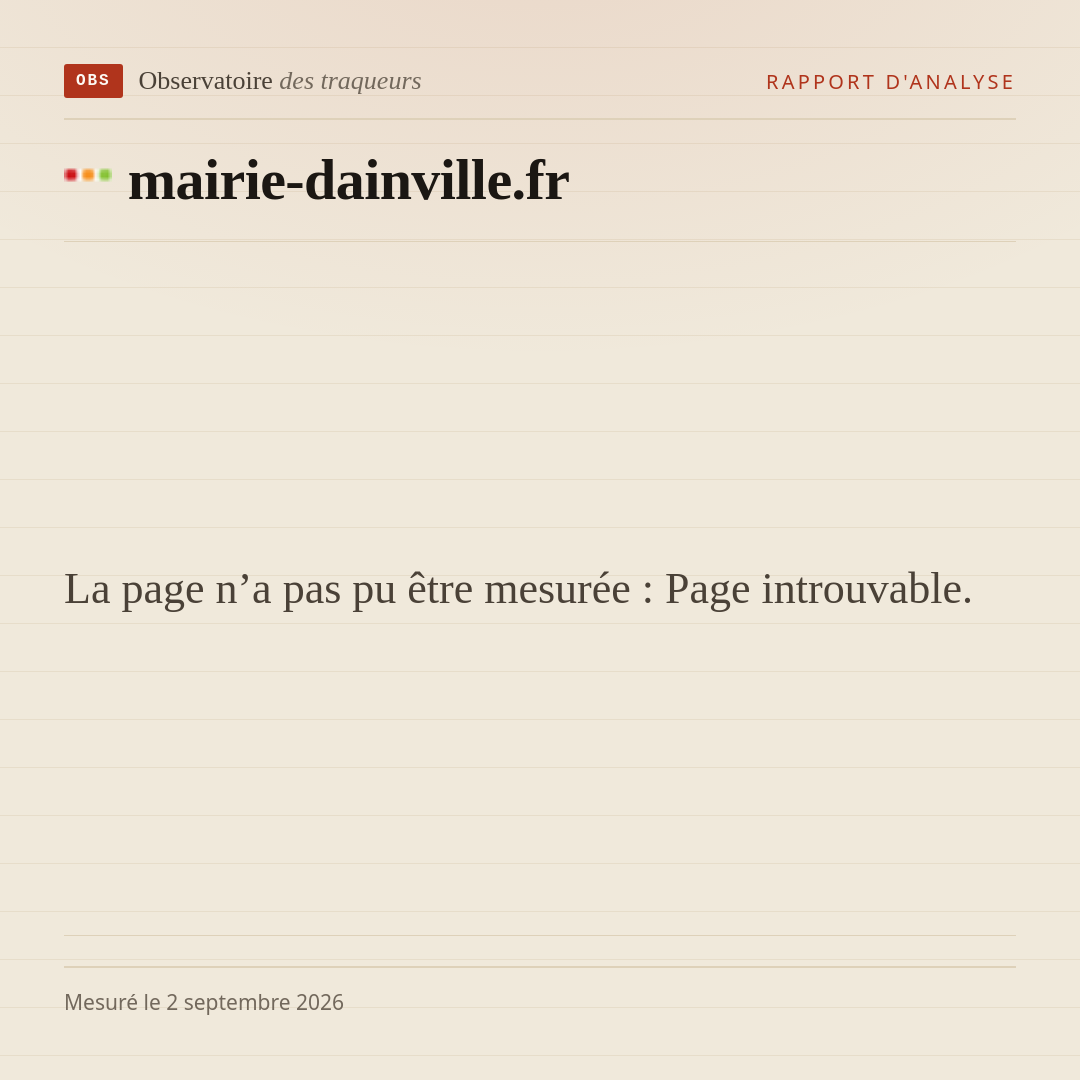 La page n’a pas pu être mesurée : Page introuvable.