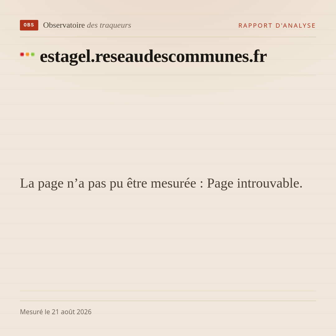 La page n’a pas pu être mesurée : Page introuvable.