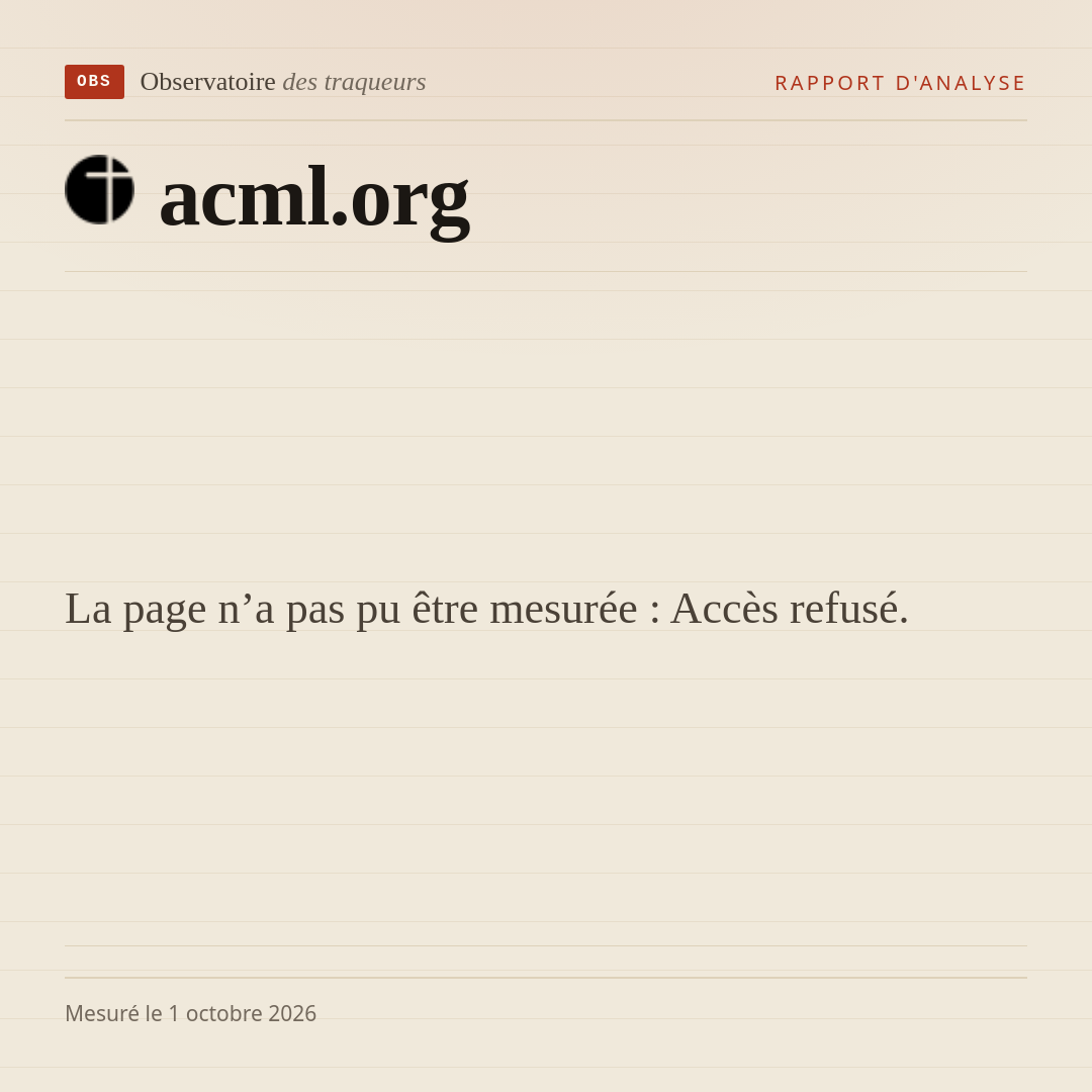 La page n’a pas pu être mesurée : Accès refusé.