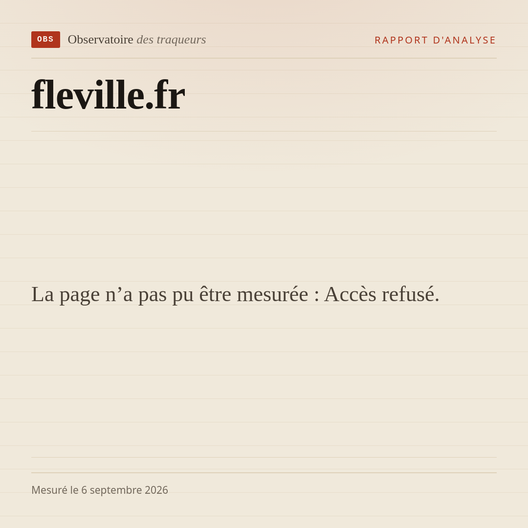 La page n’a pas pu être mesurée : Accès refusé.