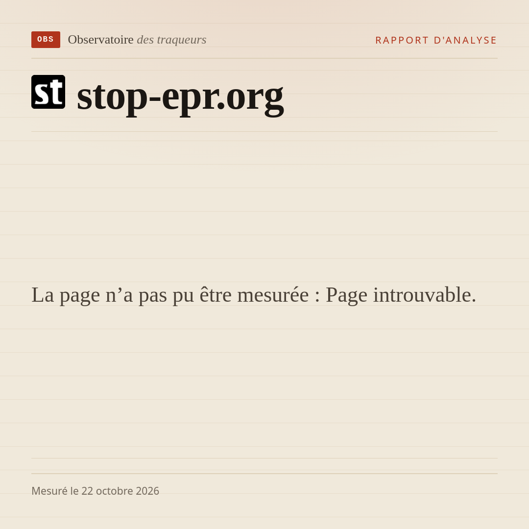 La page n’a pas pu être mesurée : Page introuvable.