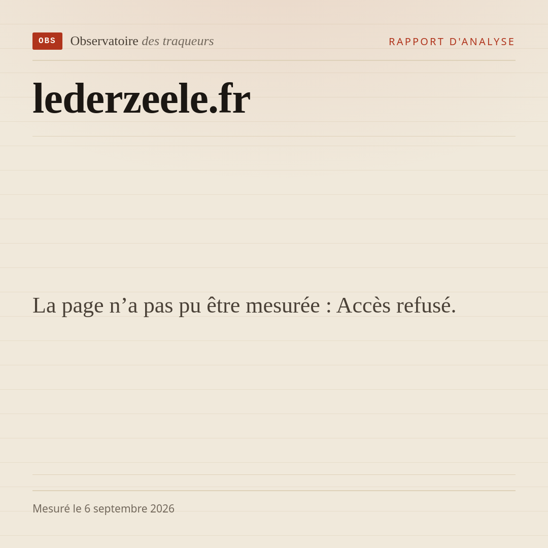 La page n’a pas pu être mesurée : Accès refusé.