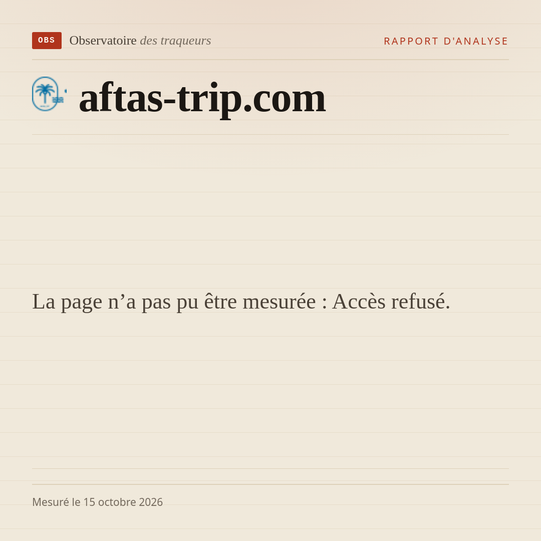 La page n’a pas pu être mesurée : Accès refusé.
