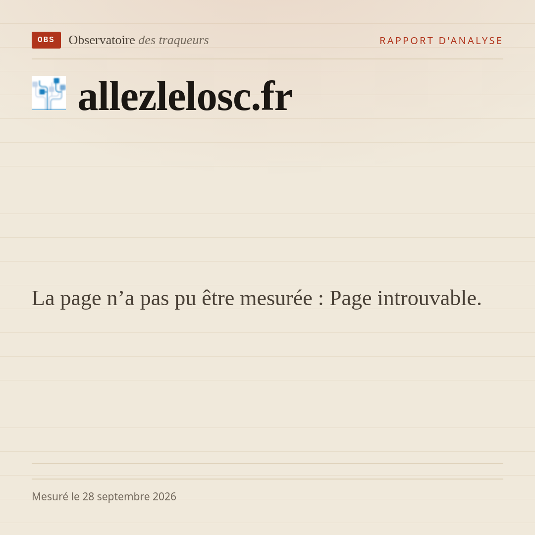 La page n’a pas pu être mesurée : Page introuvable.