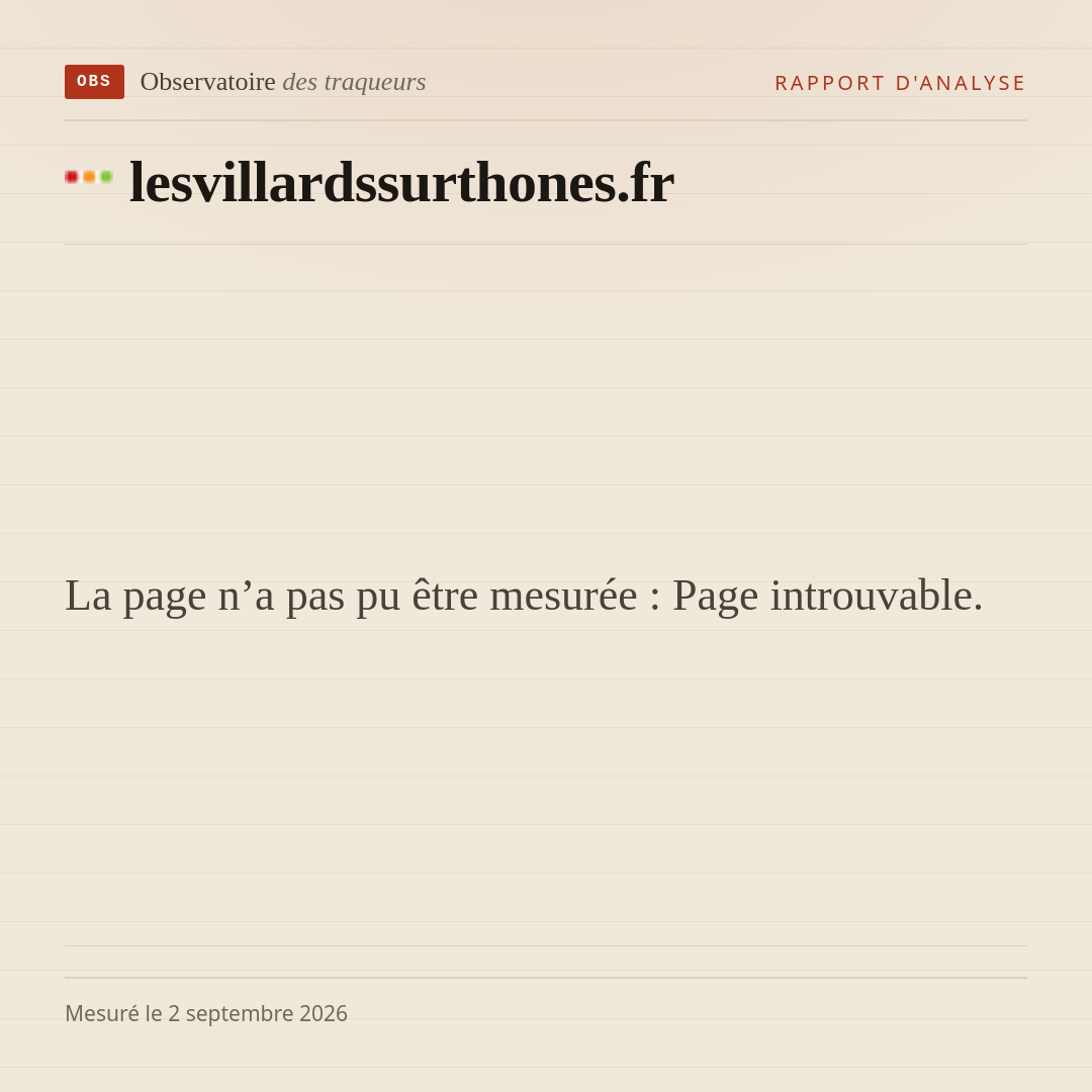 La page n’a pas pu être mesurée : Page introuvable.