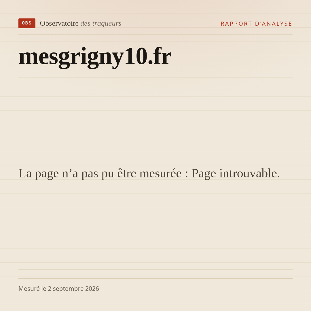 La page n’a pas pu être mesurée : Page introuvable.