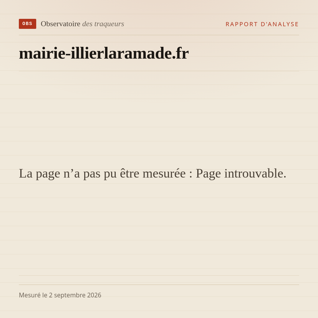 La page n’a pas pu être mesurée : Page introuvable.