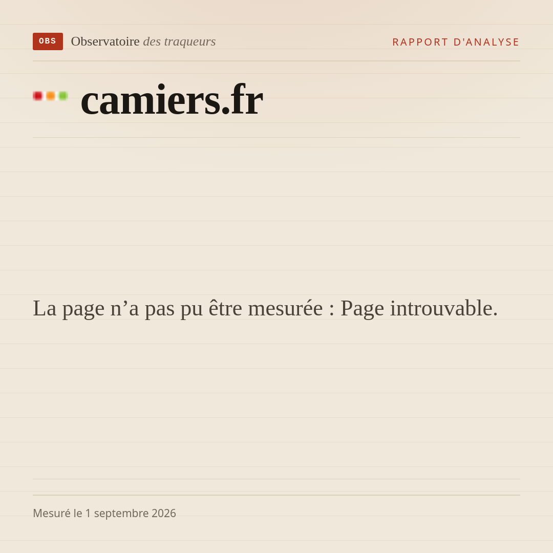 La page n’a pas pu être mesurée : Page introuvable.