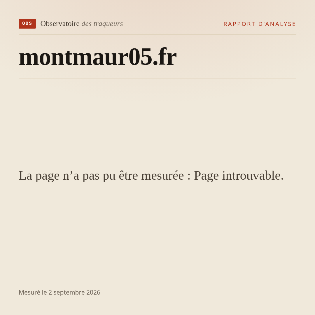 La page n’a pas pu être mesurée : Page introuvable.