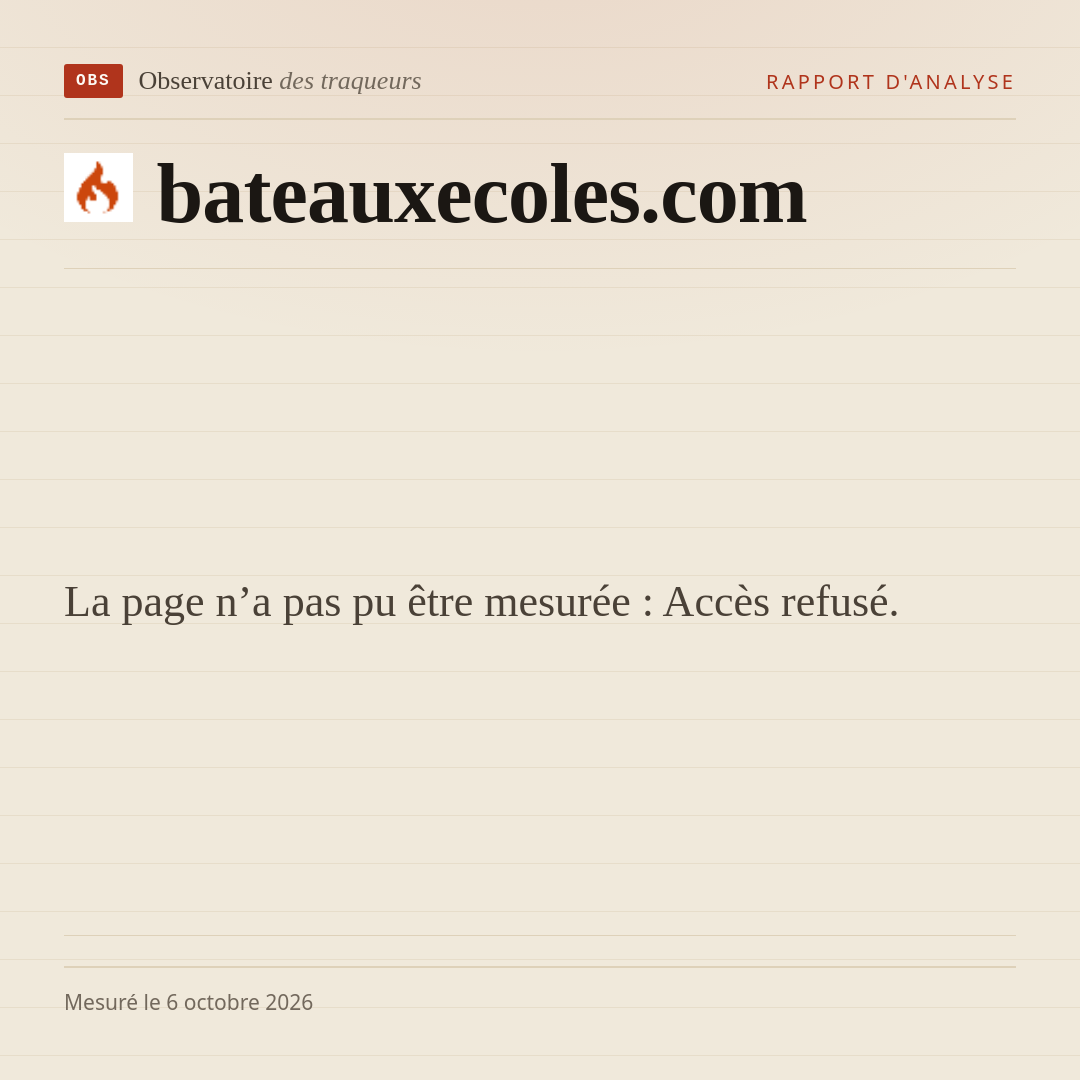 La page n’a pas pu être mesurée : Accès refusé.