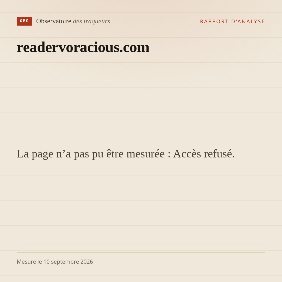 La page n’a pas pu être mesurée : Accès refusé.