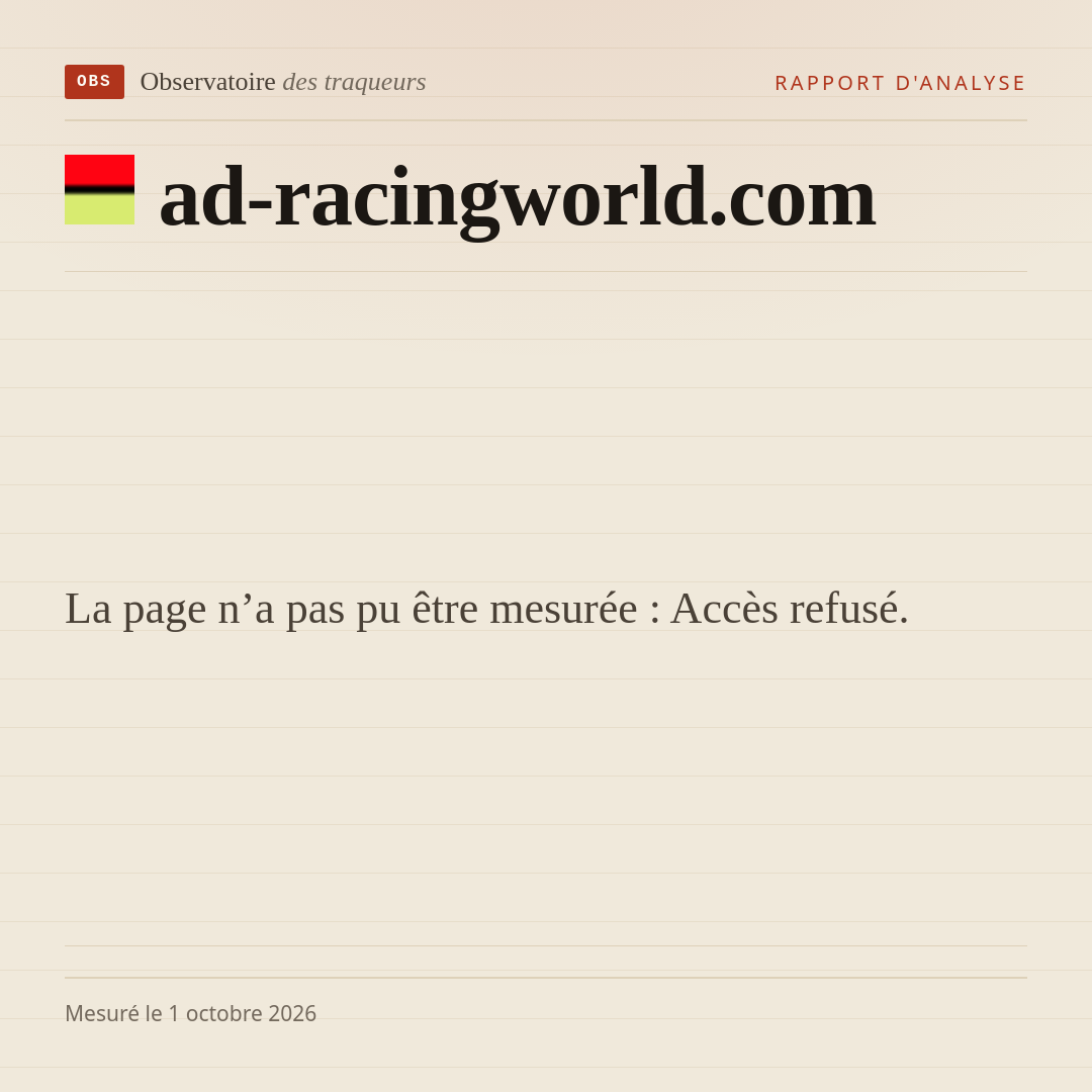 La page n’a pas pu être mesurée : Accès refusé.