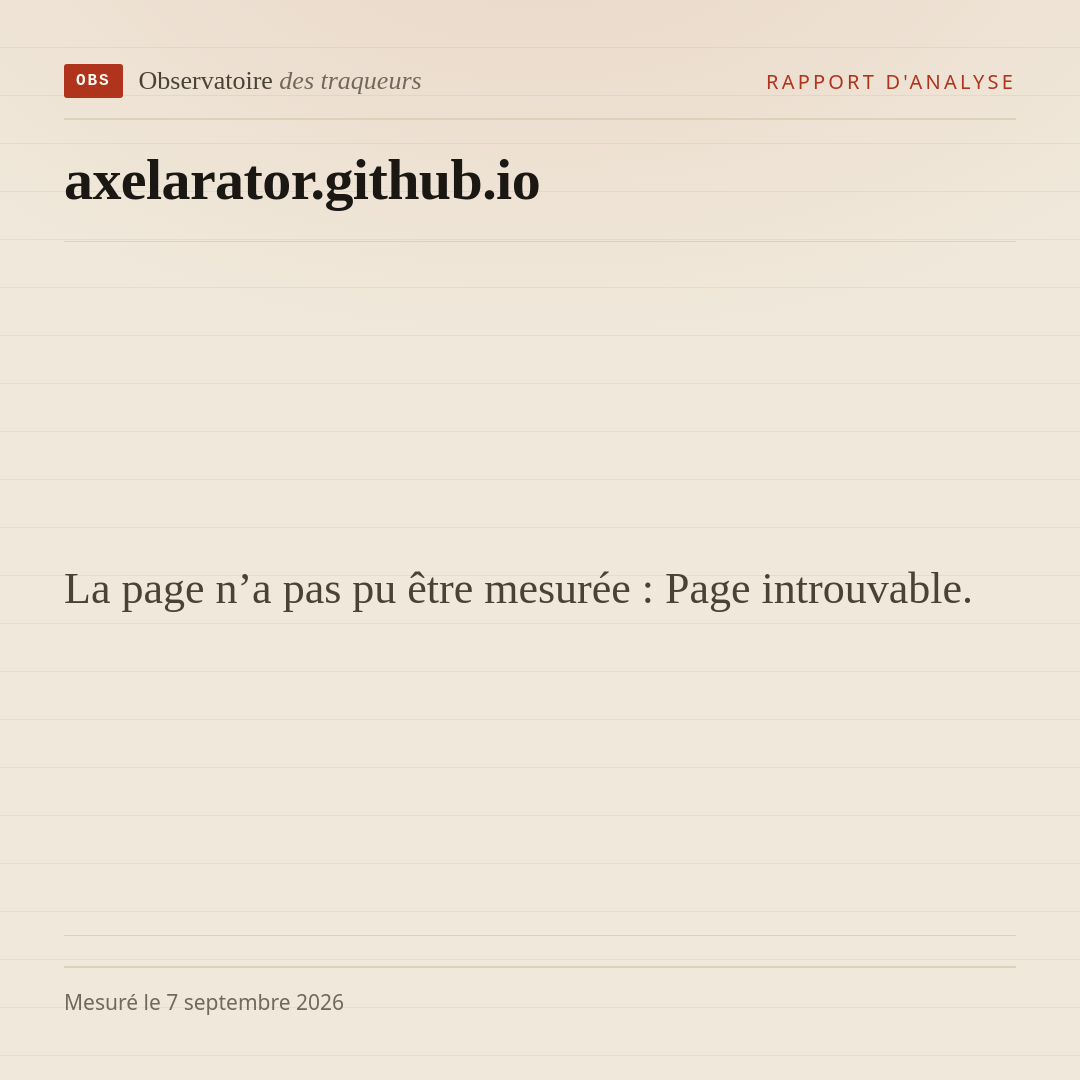 La page n’a pas pu être mesurée : Page introuvable.
