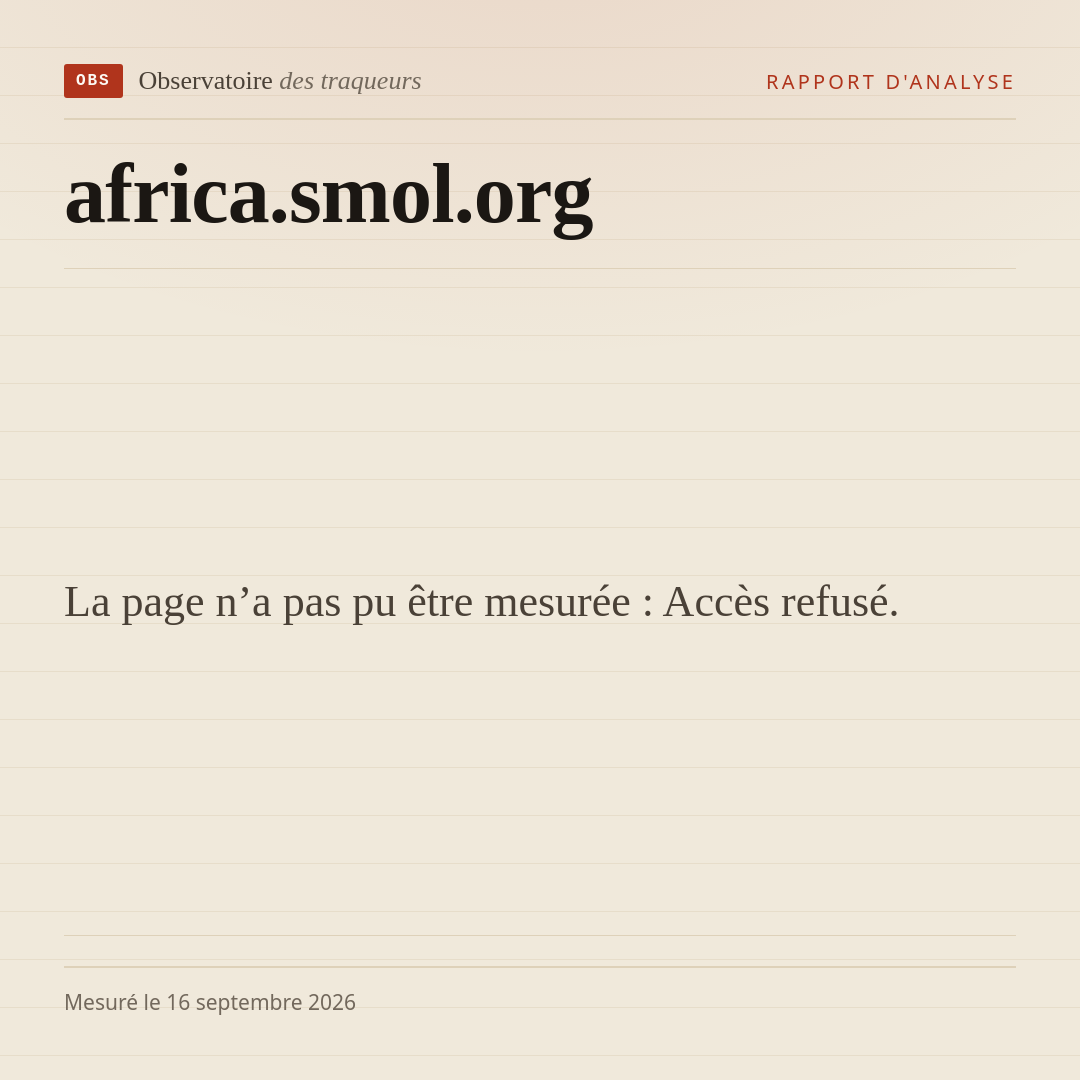 La page n’a pas pu être mesurée : Accès refusé.