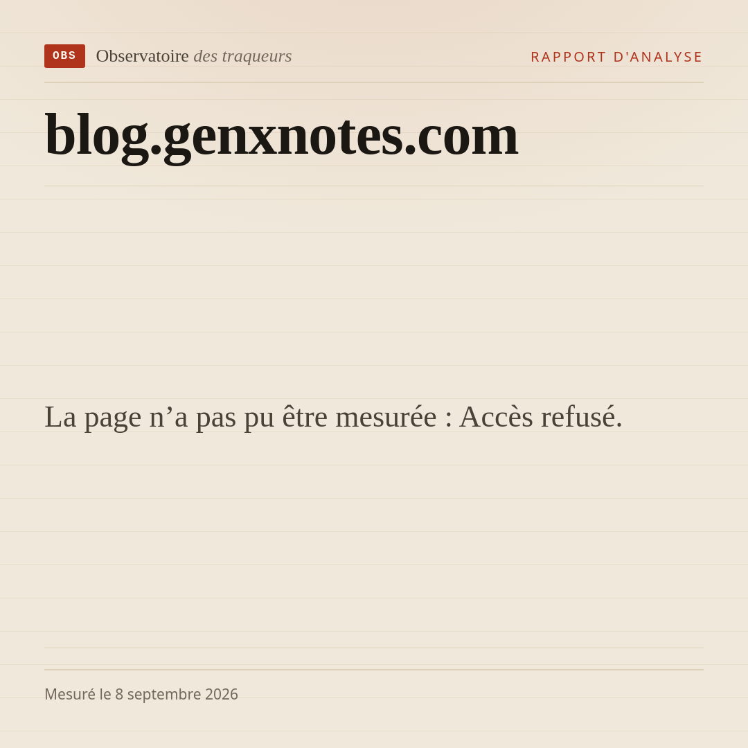 La page n’a pas pu être mesurée : Accès refusé.