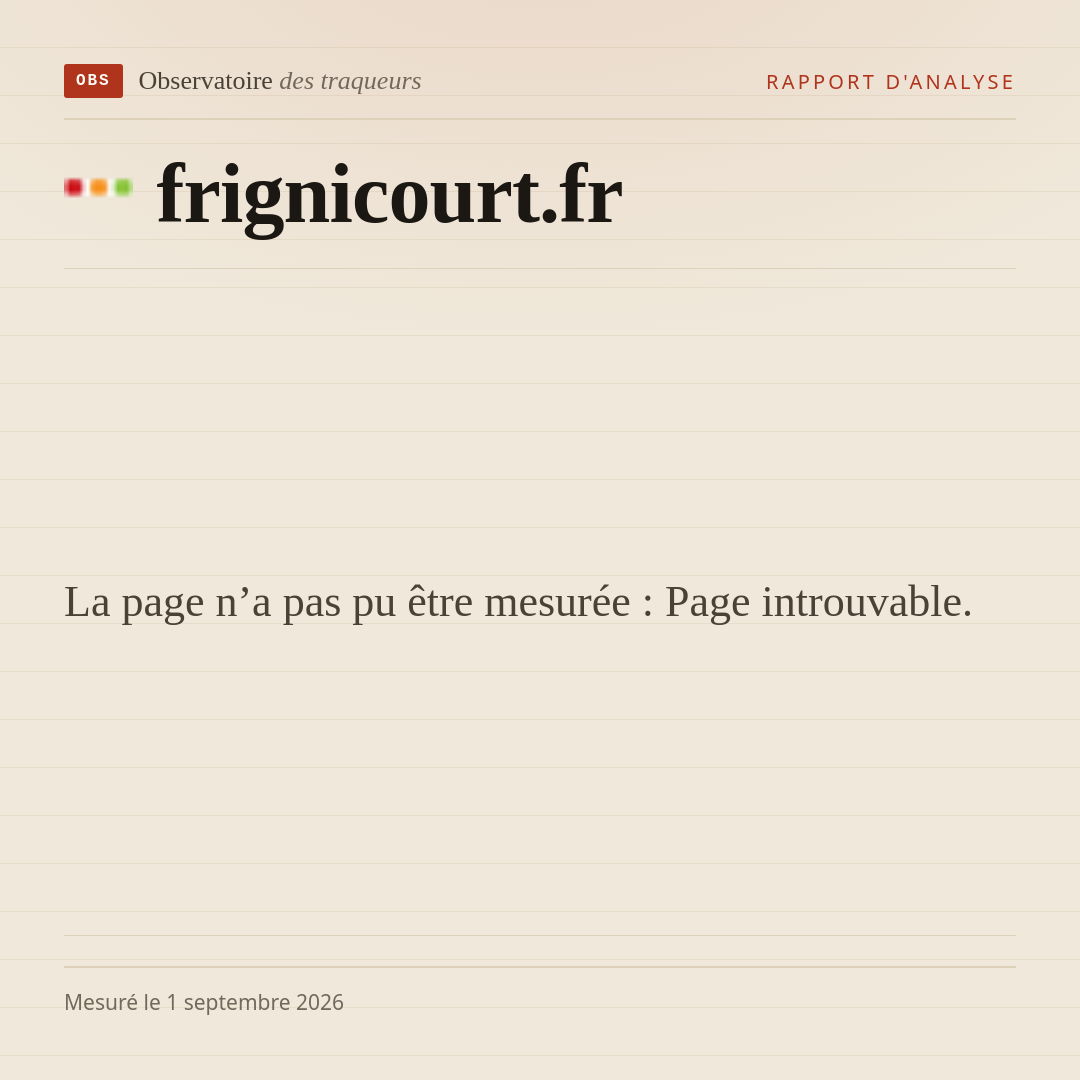 La page n’a pas pu être mesurée : Page introuvable.