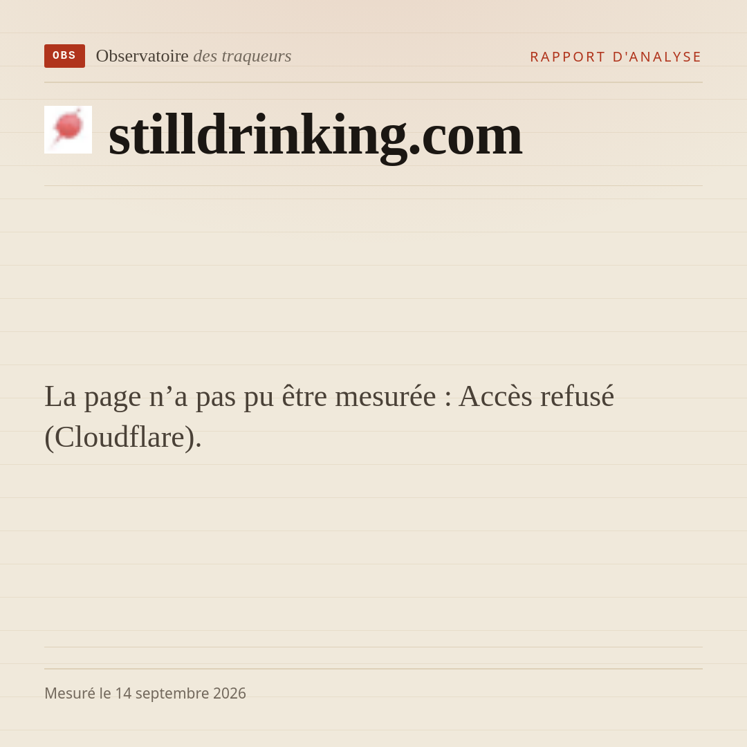 La page n’a pas pu être mesurée : Accès refusé (Cloudflare).