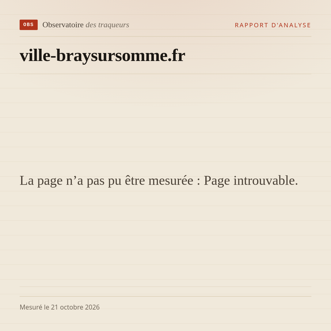 La page n’a pas pu être mesurée : Page introuvable.