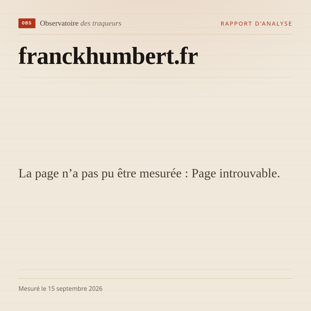 La page n’a pas pu être mesurée : Page introuvable.