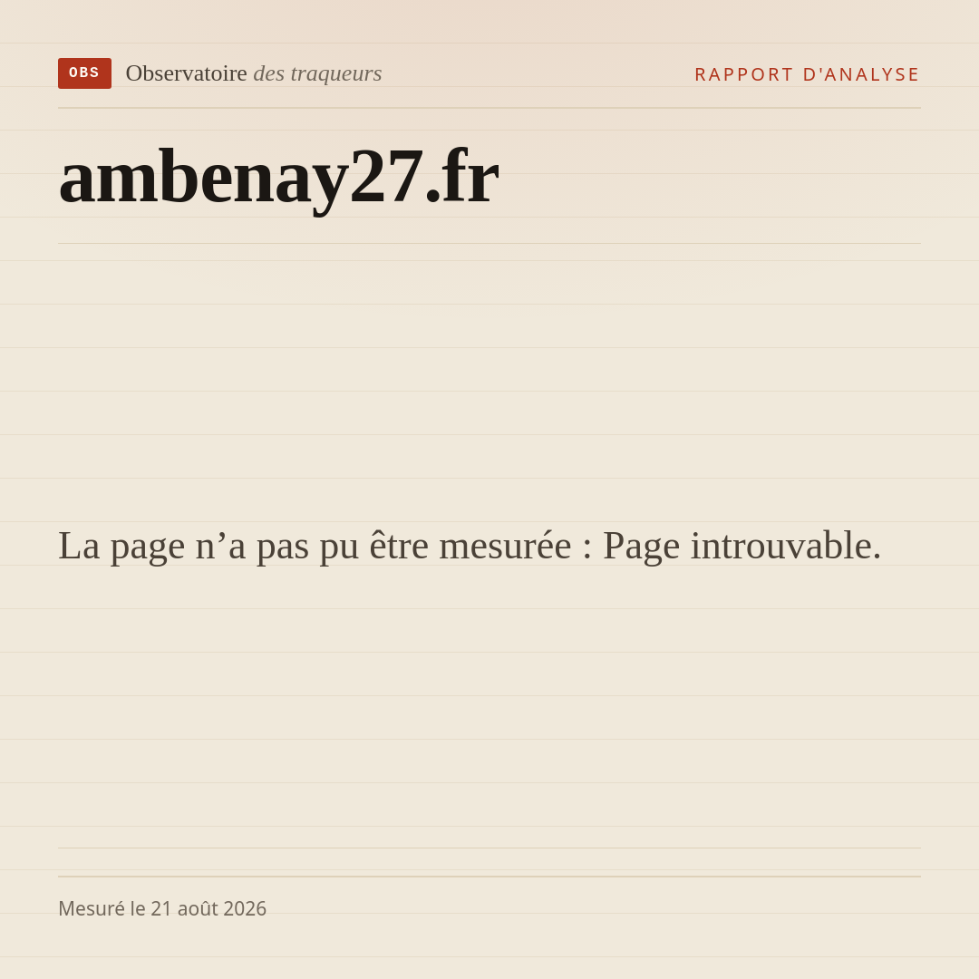La page n’a pas pu être mesurée : Page introuvable.
