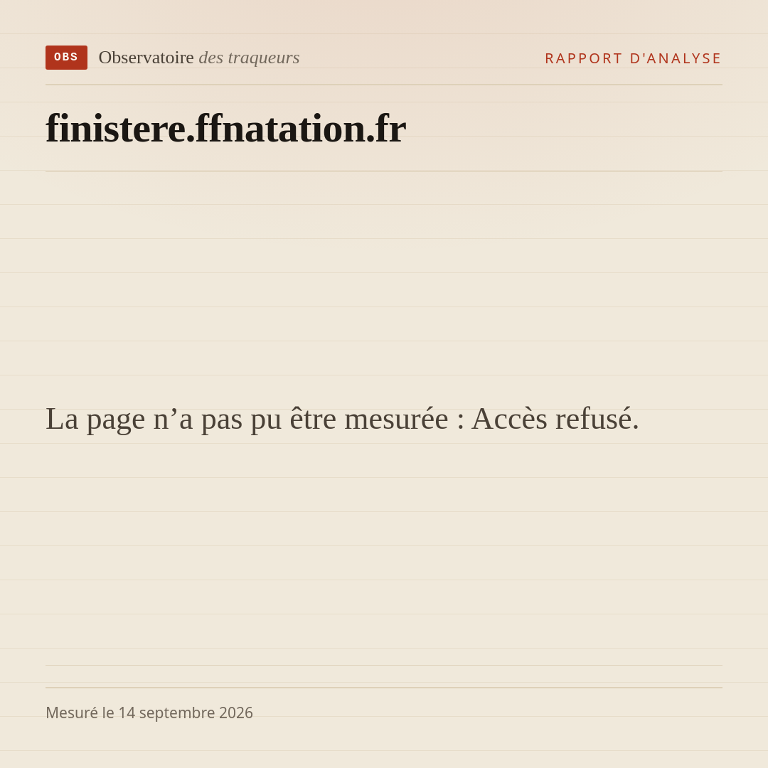 La page n’a pas pu être mesurée : Accès refusé.