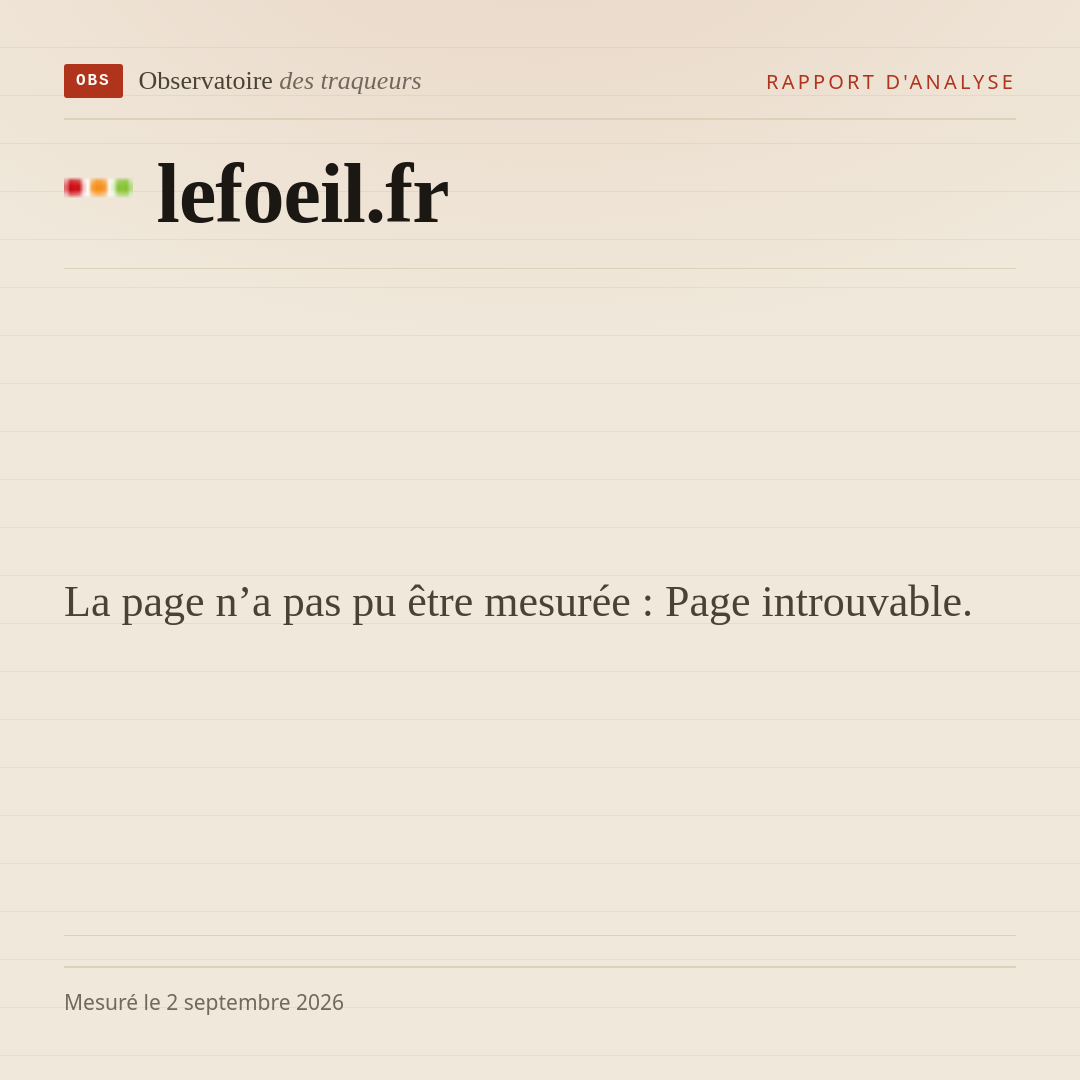 La page n’a pas pu être mesurée : Page introuvable.