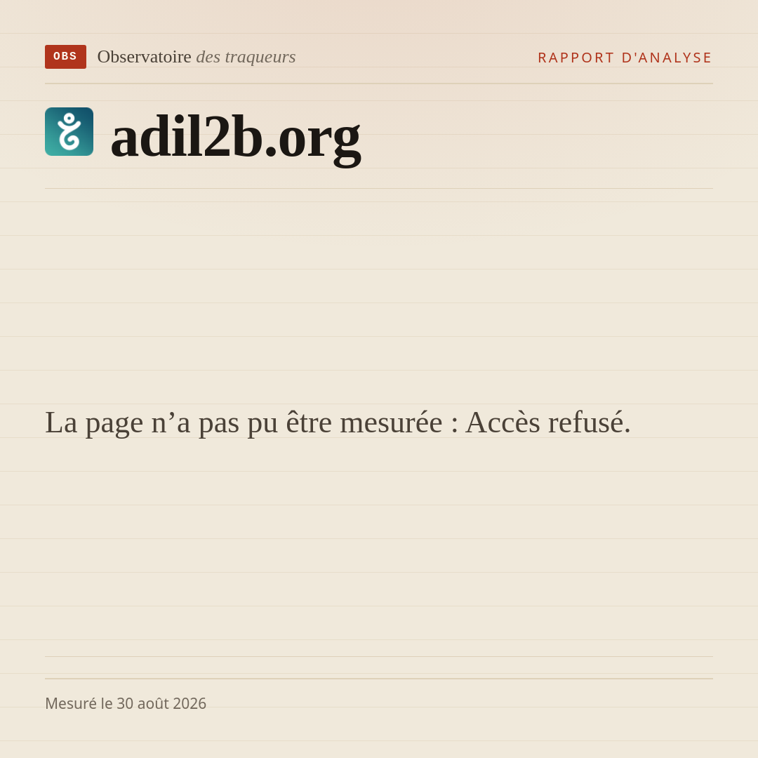 La page n’a pas pu être mesurée : Accès refusé.