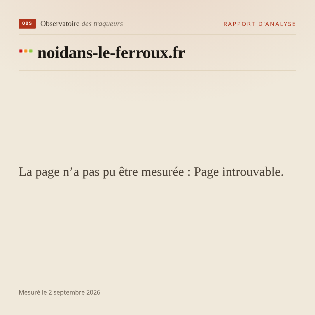 La page n’a pas pu être mesurée : Page introuvable.