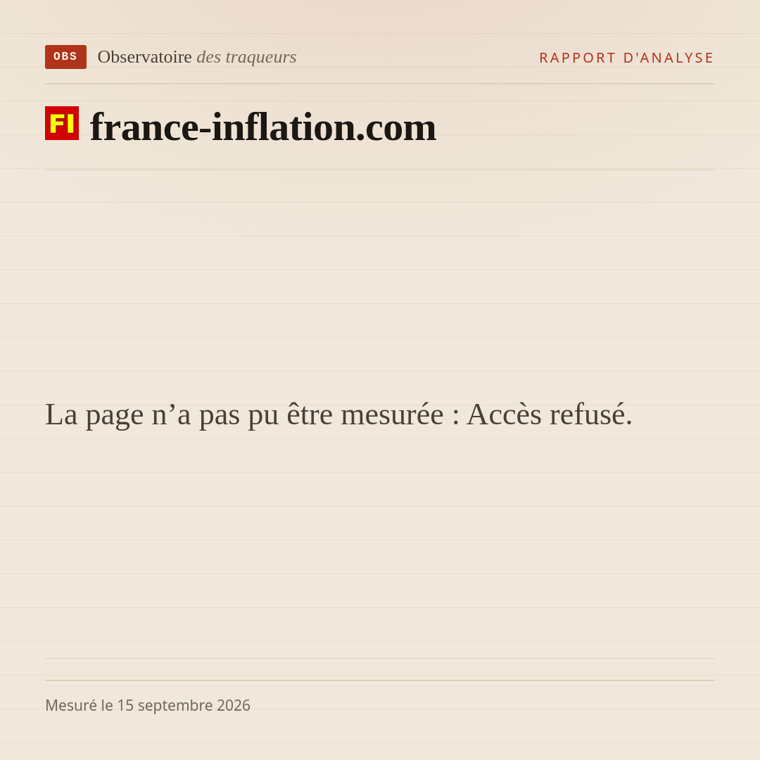 La page n’a pas pu être mesurée : Accès refusé.