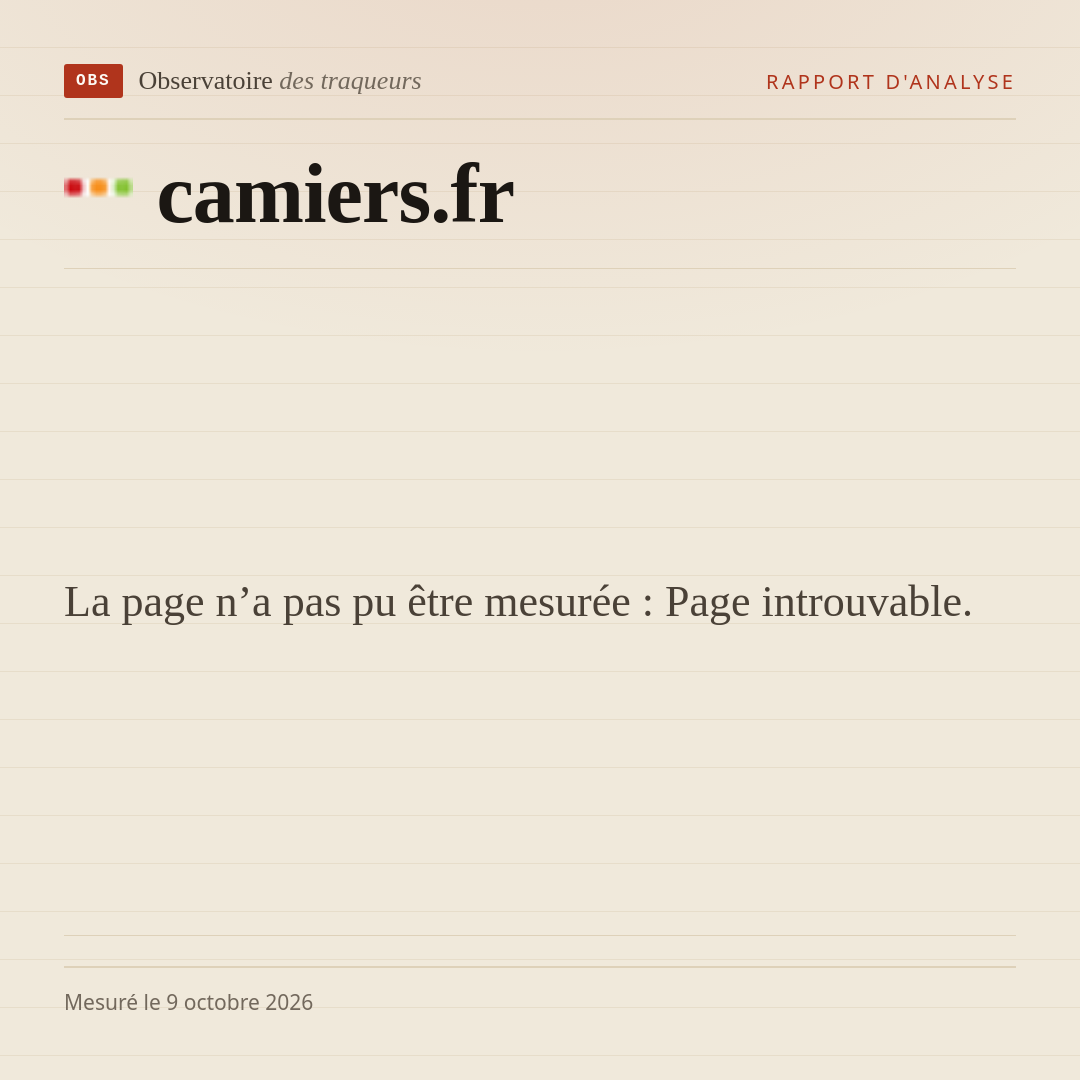 La page n’a pas pu être mesurée : Page introuvable.