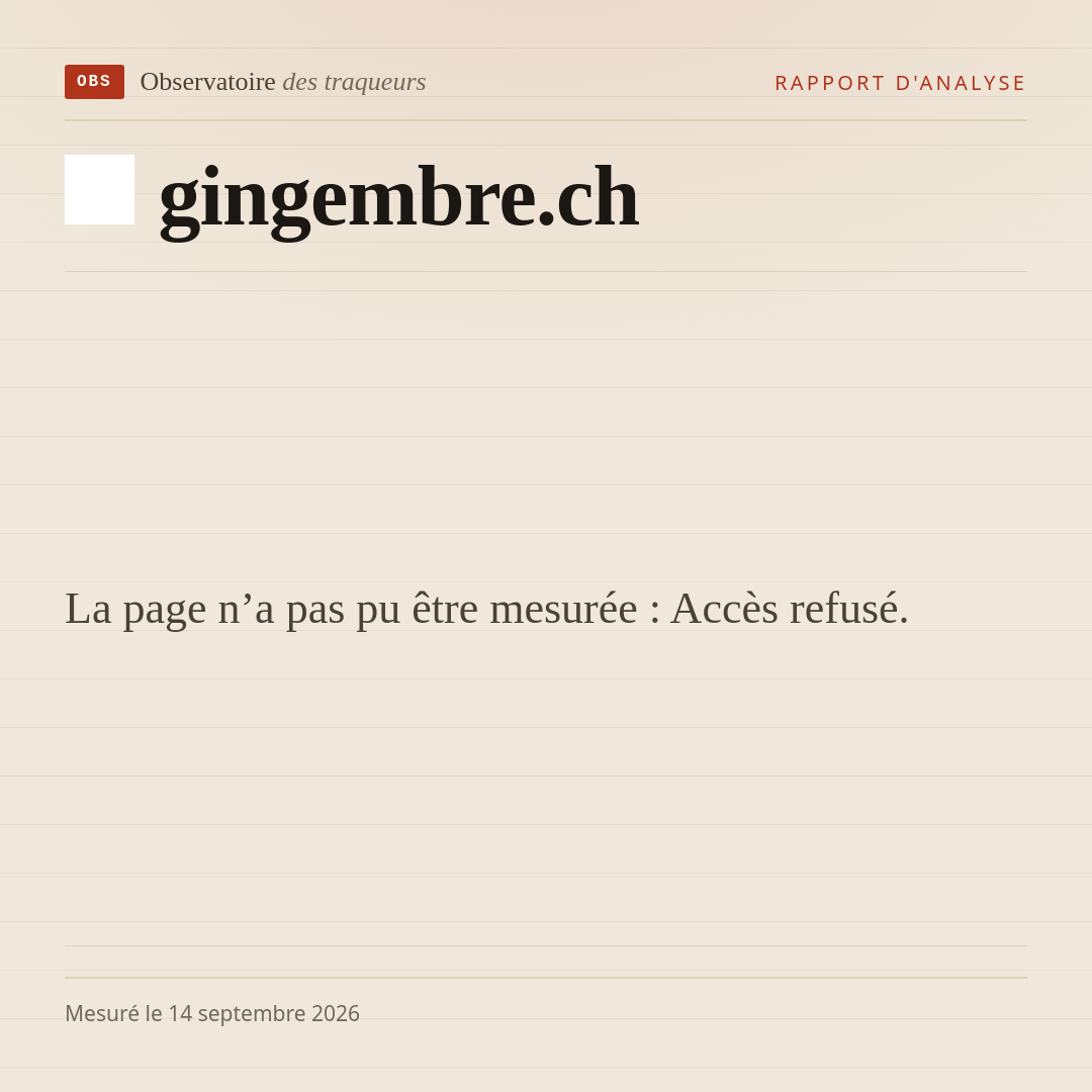 La page n’a pas pu être mesurée : Accès refusé.
