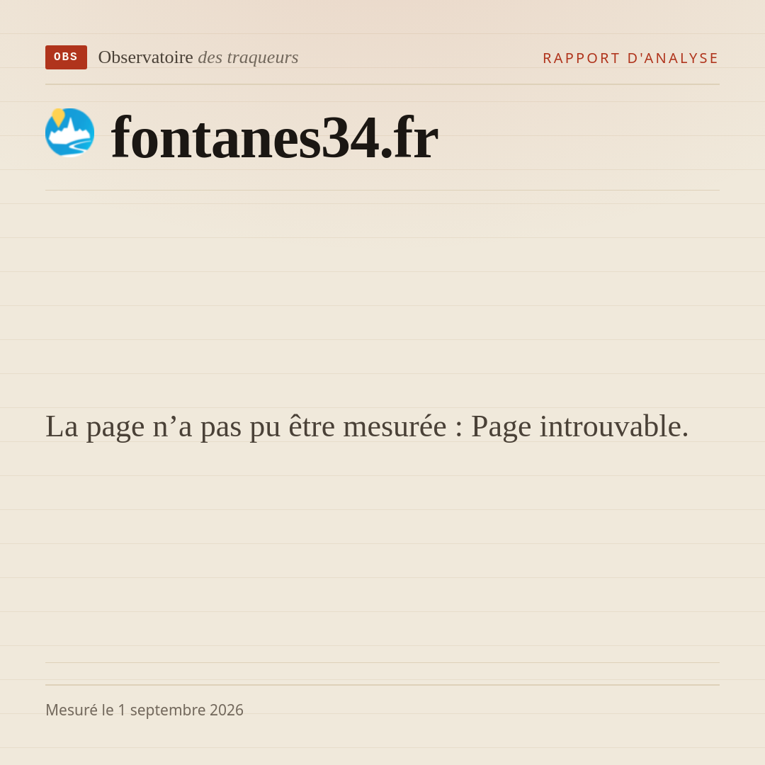 La page n’a pas pu être mesurée : Page introuvable.