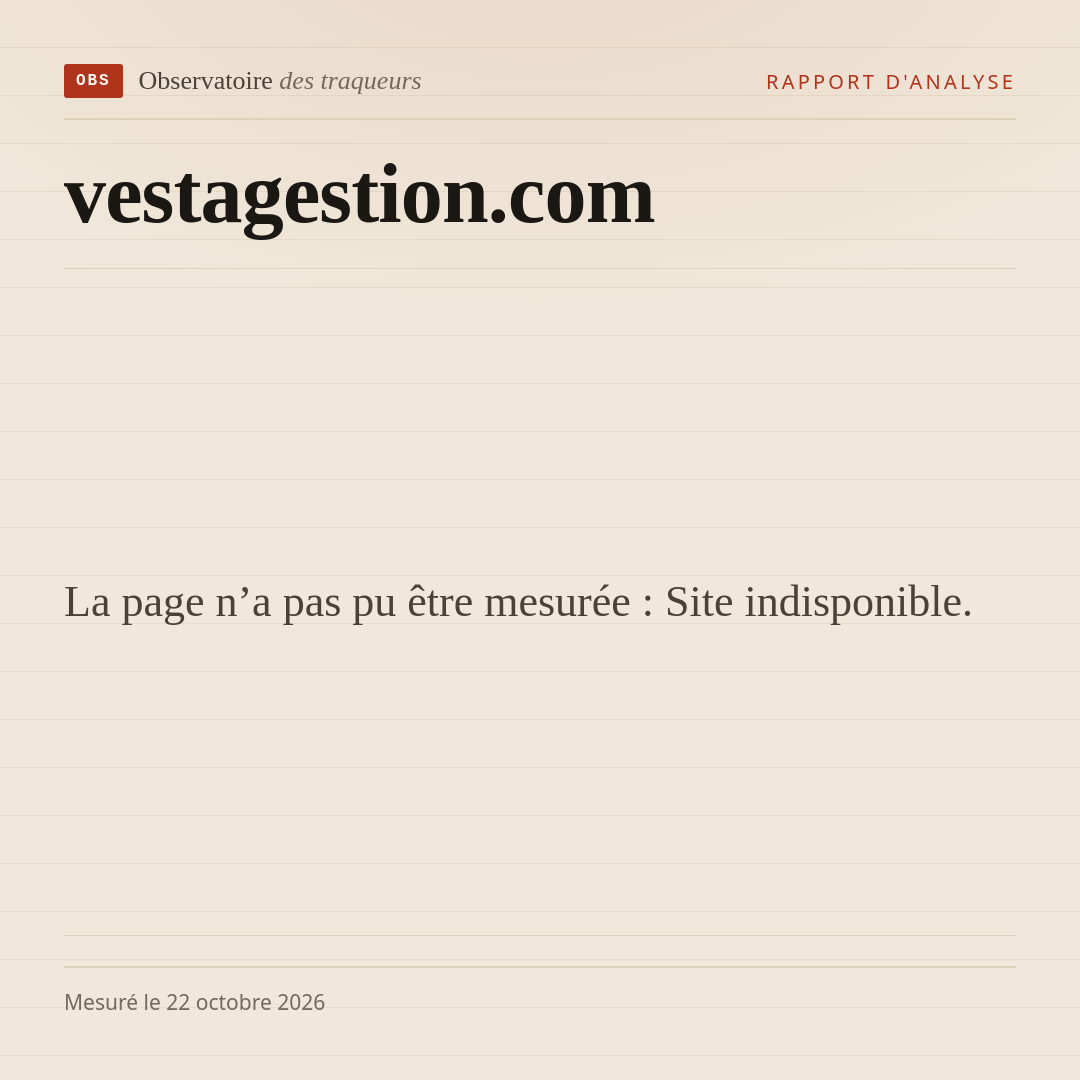 La page n’a pas pu être mesurée : Site indisponible.