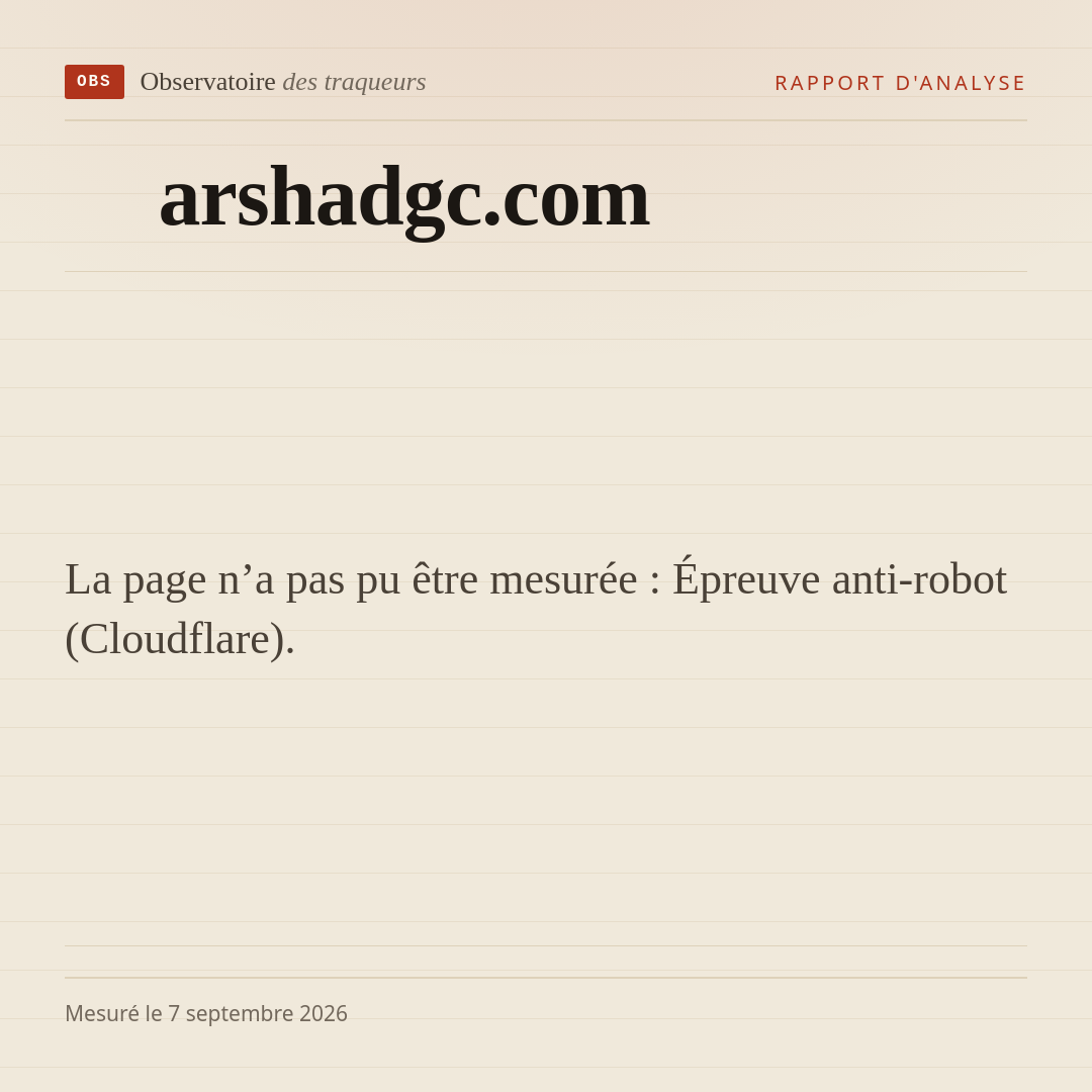 La page n’a pas pu être mesurée : Épreuve anti-robot (Cloudflare).