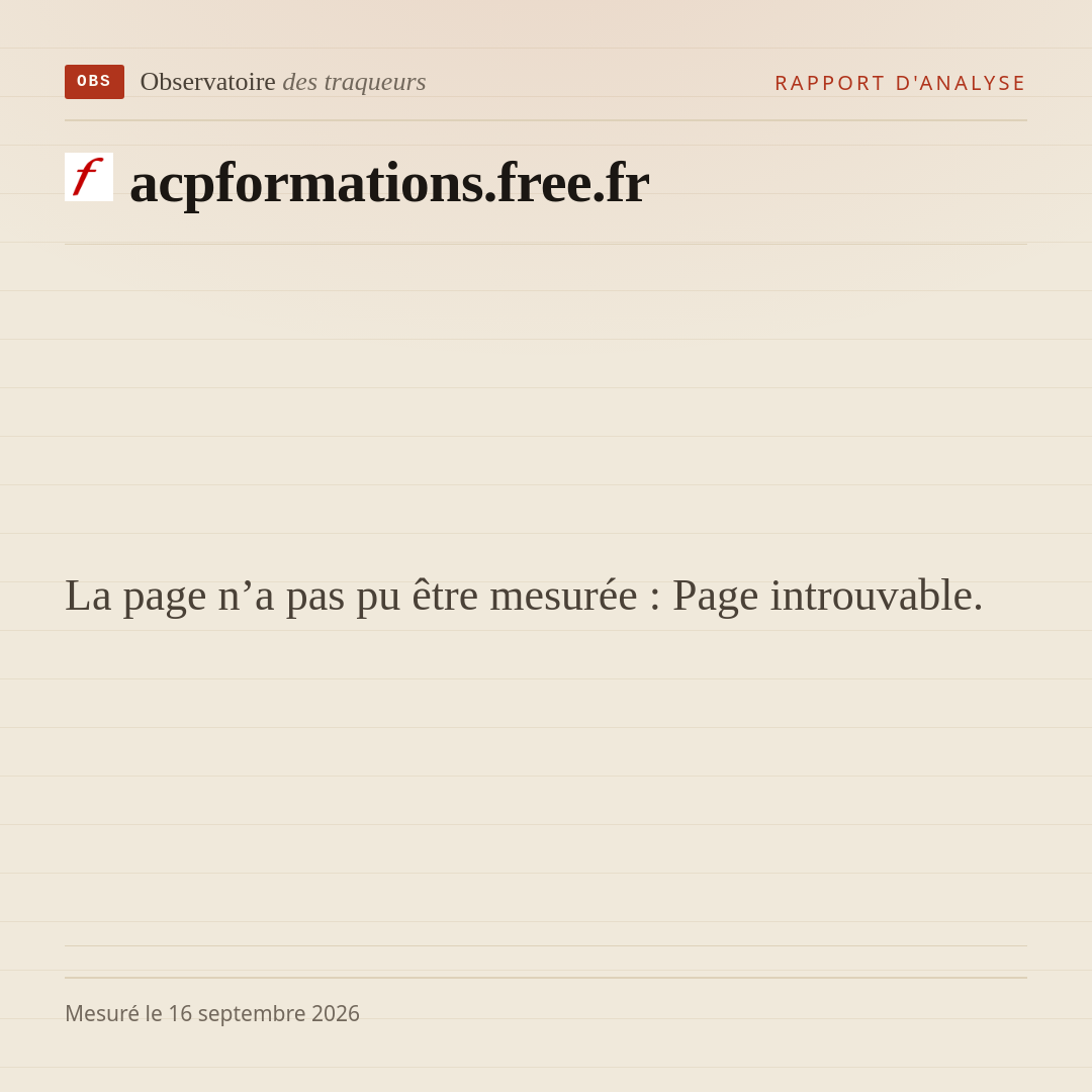 La page n’a pas pu être mesurée : Page introuvable.