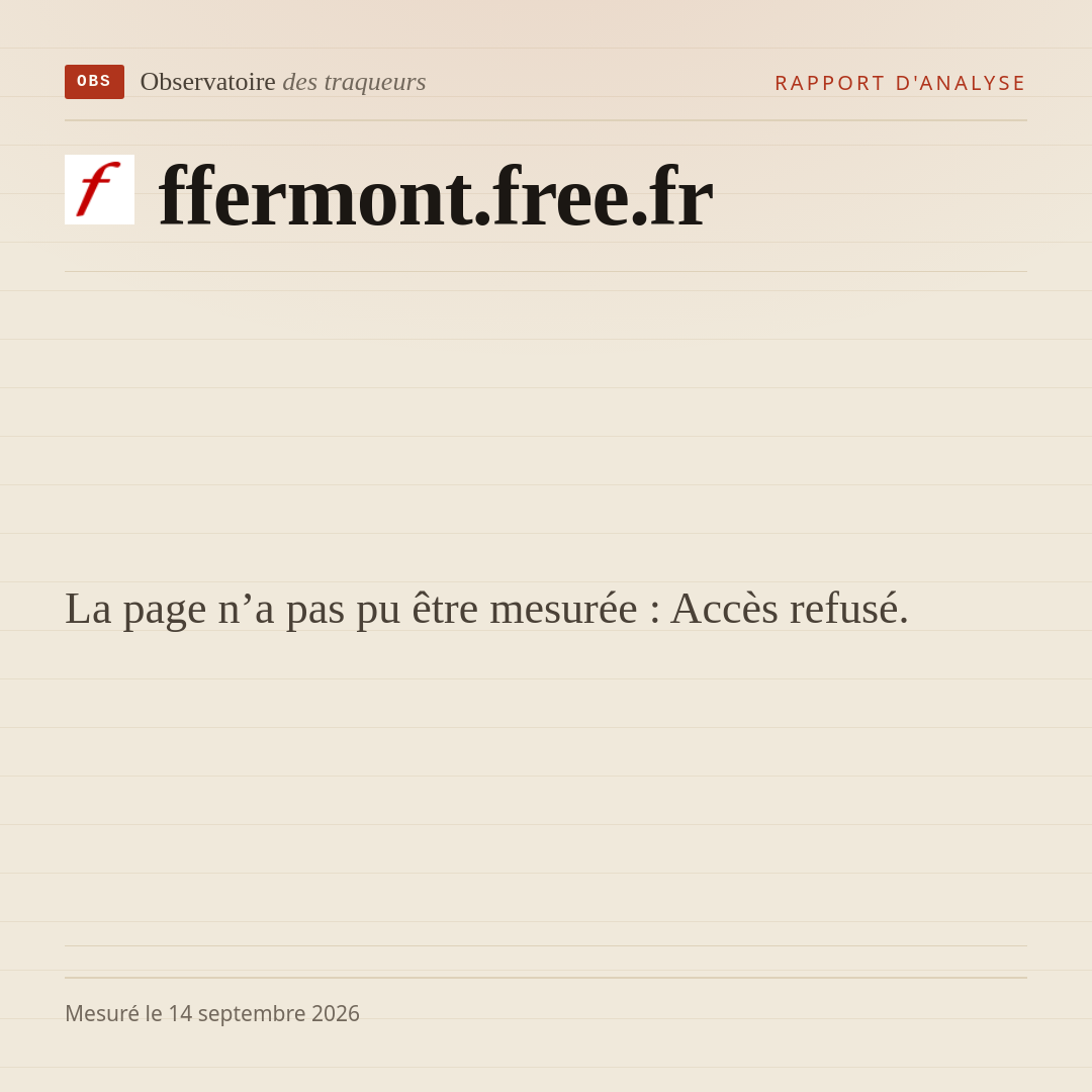 La page n’a pas pu être mesurée : Accès refusé.