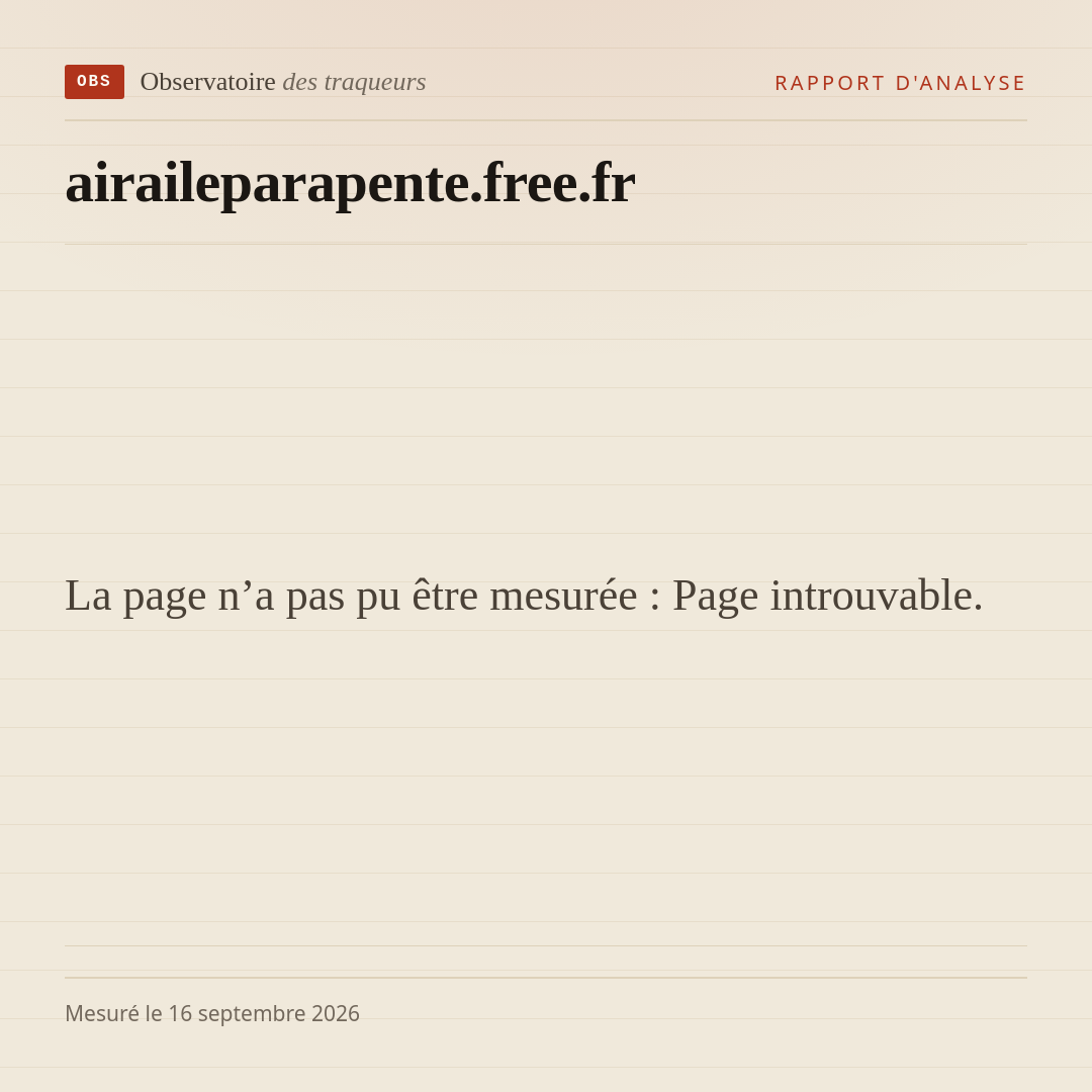 La page n’a pas pu être mesurée : Page introuvable.
