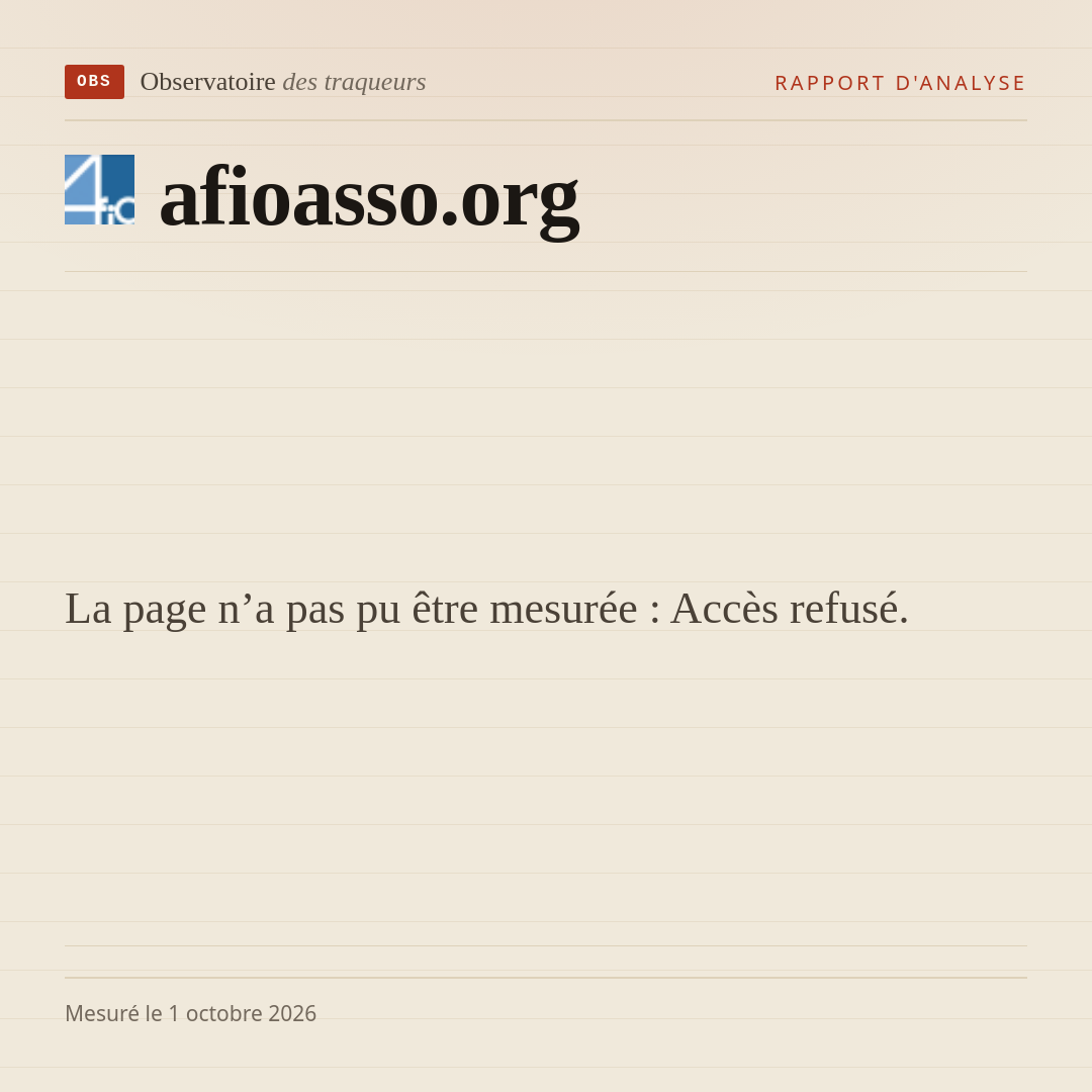 La page n’a pas pu être mesurée : Accès refusé.