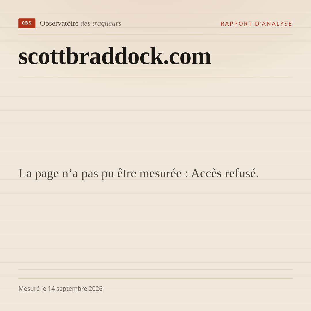 La page n’a pas pu être mesurée : Accès refusé.