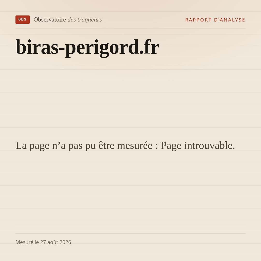 La page n’a pas pu être mesurée : Page introuvable.
