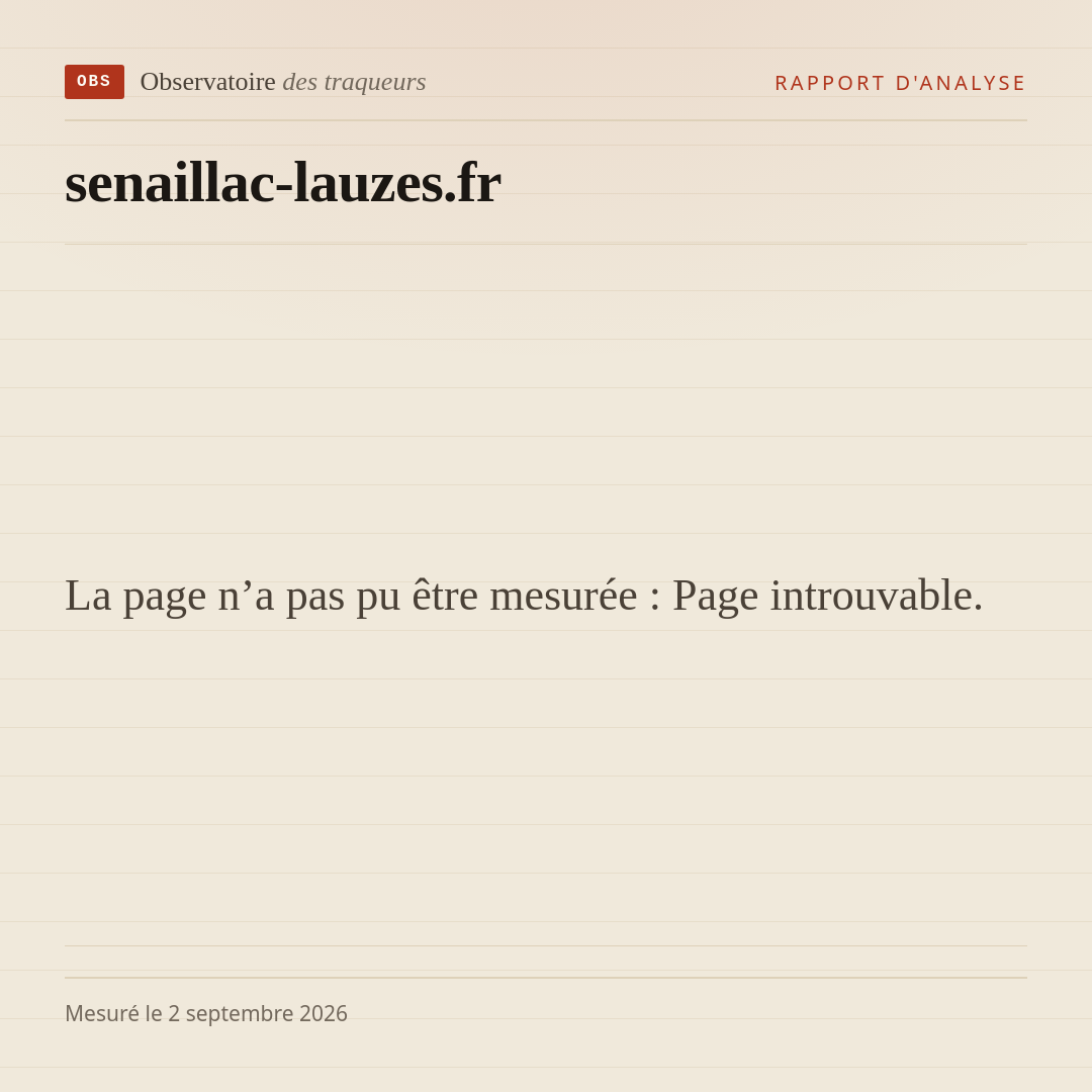 La page n’a pas pu être mesurée : Page introuvable.