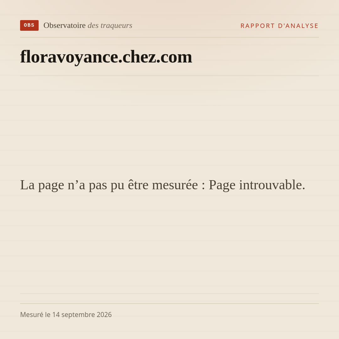 La page n’a pas pu être mesurée : Page introuvable.